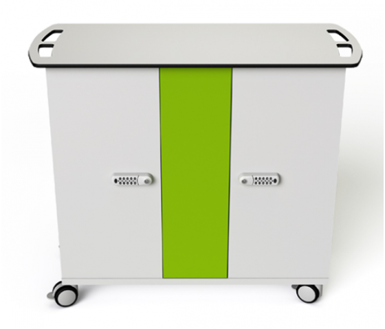 Tablet charging and sync trolley Zioxi with carrying baskets SYNCT-TBB-32-K for 32 tablets up to 10.5 inch