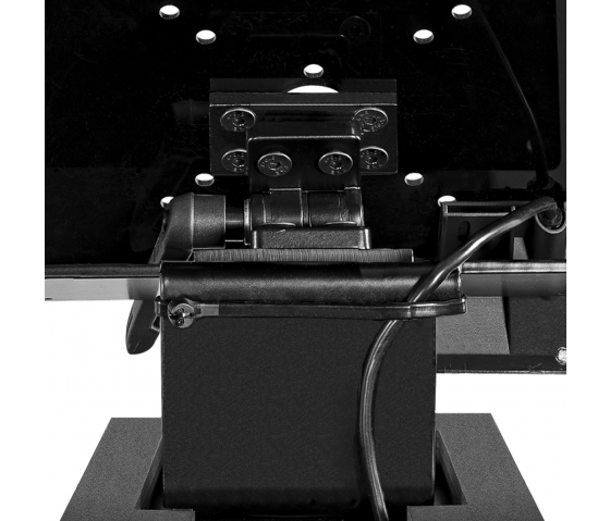 Elektronisch in hoogte verstelbaar tablet vloerstandaard Suegiu Securo M voor 9-11 inch tablets - zwart