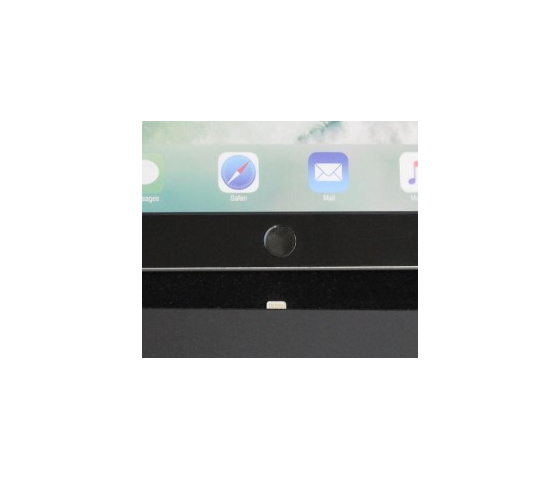 Soporte de pared Domo Slide para iPad 10.2 y 10.5 - negro/acero inoxidable