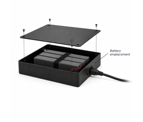 Battery housing tablet floor stands - Without battery