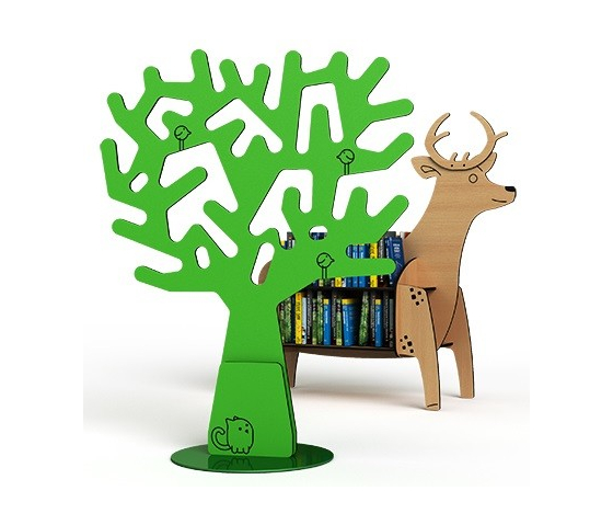 BookDigger bookcase Deer