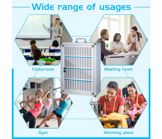 Armario de almacenamiento KMT24 con cerradura para 24 teléfonos móviles