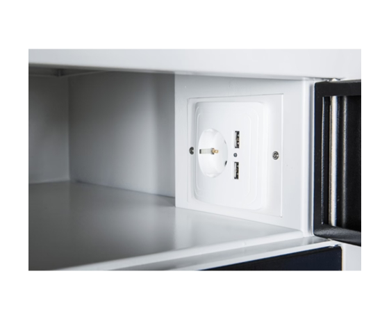 Charging locker BR12DCS Black for 36 mobile devices - USB ports & sockets - digital code locks