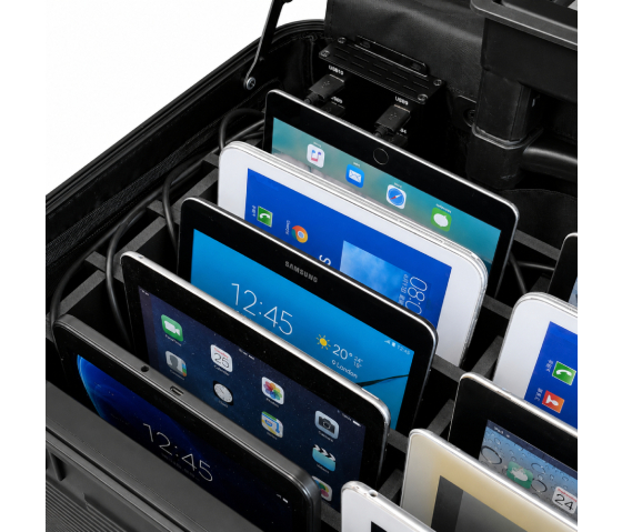 Bravour® BRVK10 Charge & Sync Ladekoffer für 10 iPads und Tablets bis zu 13 Zoll – ohne Kabel
