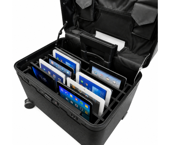 Bravour® BRVK10-TK transport- en opbergkoffer voor 10 tablets & iPads tot 13 inch