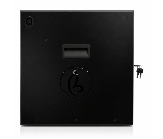 Armario de recarga BRVDC16 USB-C para 16 dispositivos móviles de hasta 17 pulgadas - negro