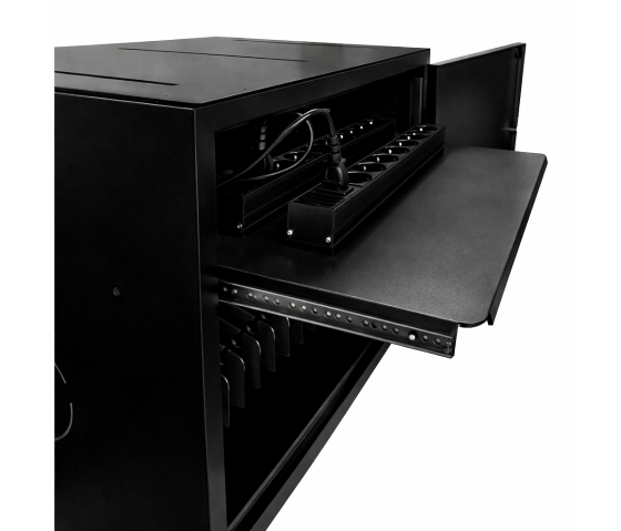 Armadio di ricarica per 16 tablet o laptop fino a 17 pollici - nero - presa di corrente