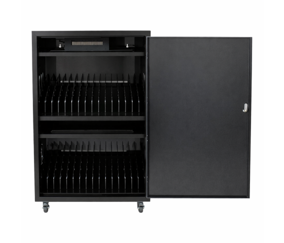 Carro de carga BRVD32 para 32 dispositivos móviles de hasta 17 pulgadas - negro - regleta eléctrica