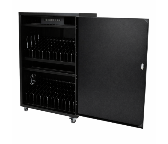 Carro de carga BRVD32 para 32 dispositivos móviles de hasta 17 pulgadas - negro - regleta eléctrica