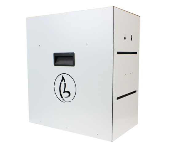 BRVDC6 USB-C charging cabinet for 6 mobile devices up to 17 inches - white