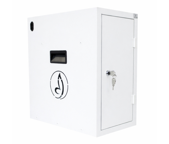BRVDC6 USB-C charging cabinet for 6 mobile devices up to 17 inches - white