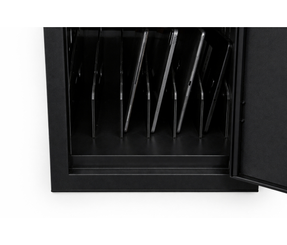 BRVD6 charging cabinet for 6 mobile devices up to 17 inch - black - power plugs