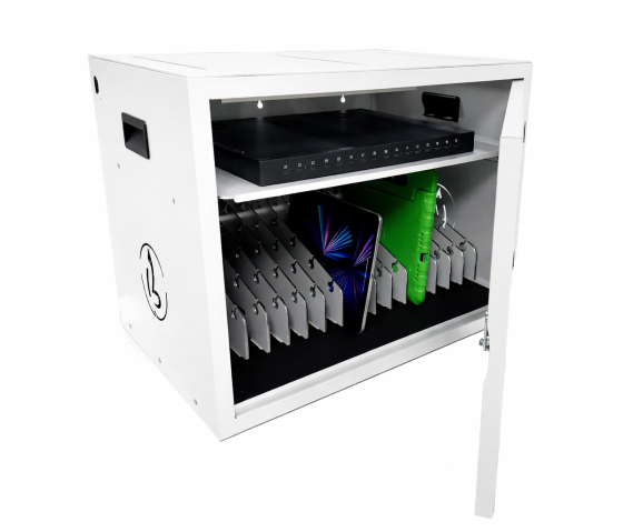 BRVDC16 USB-C Charging cabinet for 16 mobile devices up to 17 inches - white