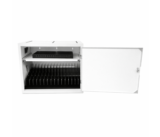 BRVDC16 USB-C Charging cabinet for 16 mobile devices up to 17 inches - white