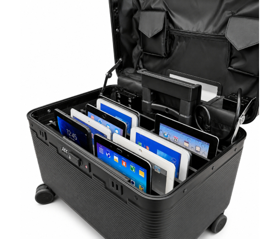 Bravour® BRVK10 Charge & Sync laadkoffer voor 10 iPads & tablets t/m 13 inch - inclusief USB-C kabels