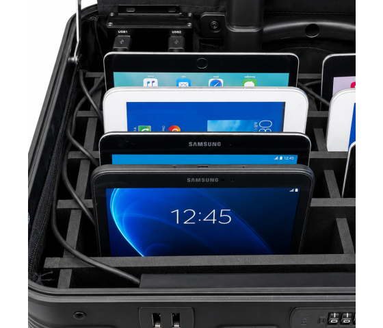 Bravour® BRVK10 Charge & Sync laadkoffer voor 10 iPads & tablets t/m 13 inch - inclusief USB-C kabels