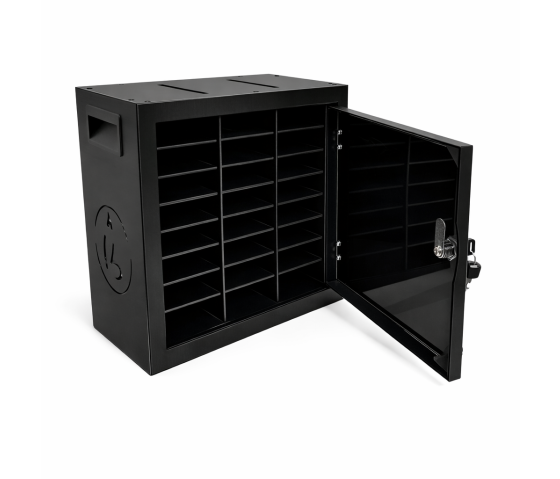 Zamykane etui BTOK24 na 24 smartfony - brązowe