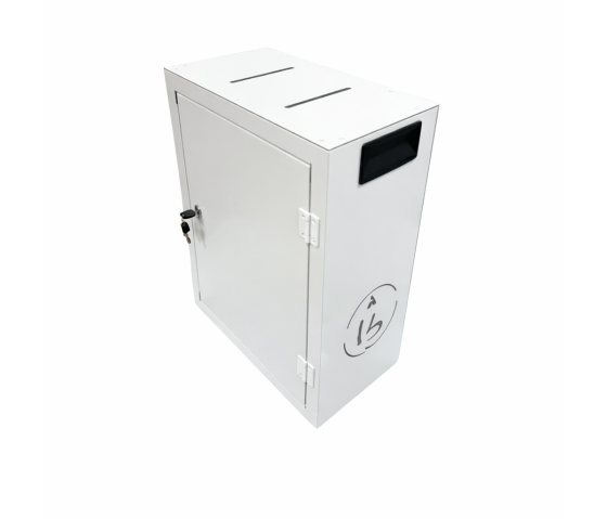 Låsbar telefonförvaring BTOK30 för 30 smartphones – graverat trä