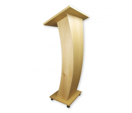 Wooden lectern Castor - walnut colour