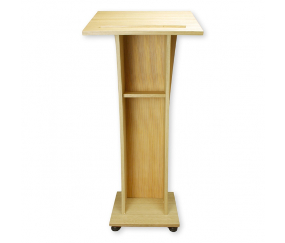Wooden lectern Castor - oak colour