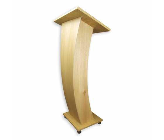 Wooden lectern Castor - walnut colour