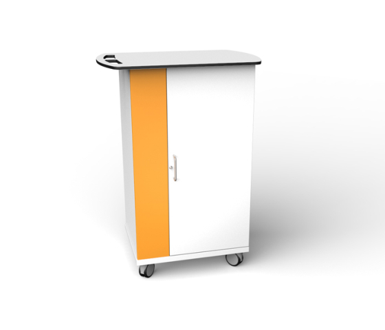 Charge & Sync oplaadkar voor 16 iPads met dikke beschermhoesjes - Zioxi SYNCT-KC-16 - sleutelslot