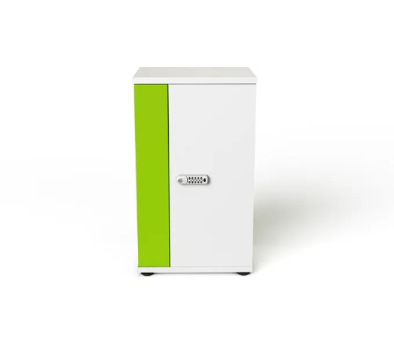 Laddskåp för 16 iPads & surfplattor upp till 11 tum - Zioxi CHRGC-TB-16-C - digitalt kodlås