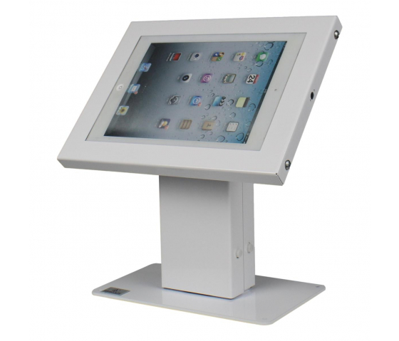 Tablet table stand Chiosco Securo XL for 13-16 inch tablets - white