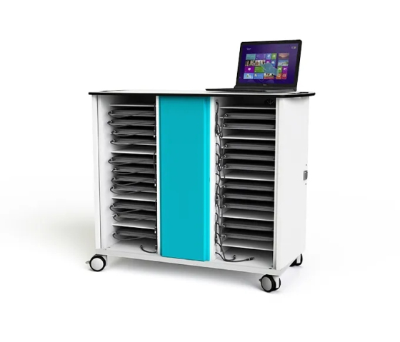 Zioxi onView laptop oplaadkar voor 16–32 laptops met afstandsbeheer - stopcontacten