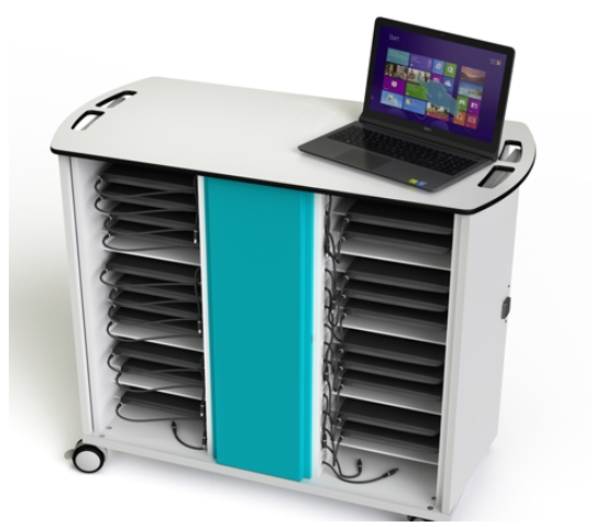 Zioxi onView laptop oplaadkar voor 16–32 laptops met afstandsbeheer - stopcontacten