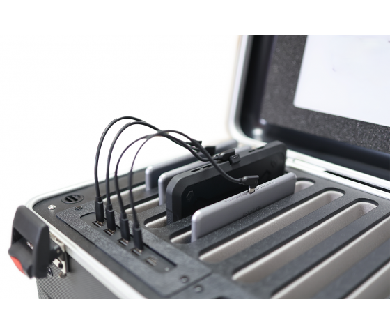 Laddväska Bravour DCC10 DUO-Charge USB-C & USB-A för 10 surfplattor upp till 11 tum