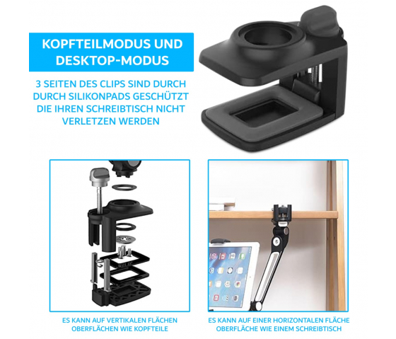 Bravour® Tablet- und Handy-Halter Compiti Bloccassio