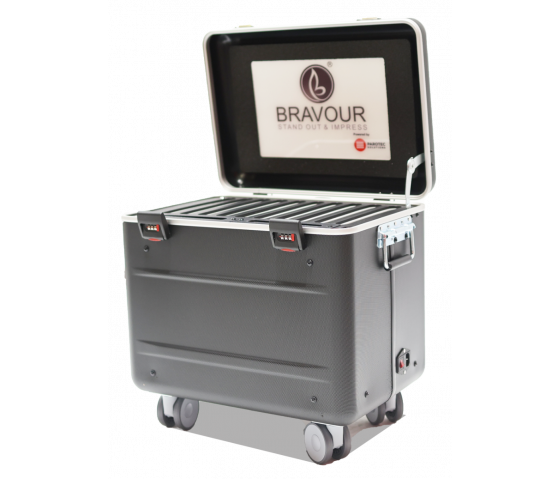  Valigia di ricarica Bravour DCC10 Duo-Charge USB-C & USB-A per 10 tablet fino a 11 pollici
