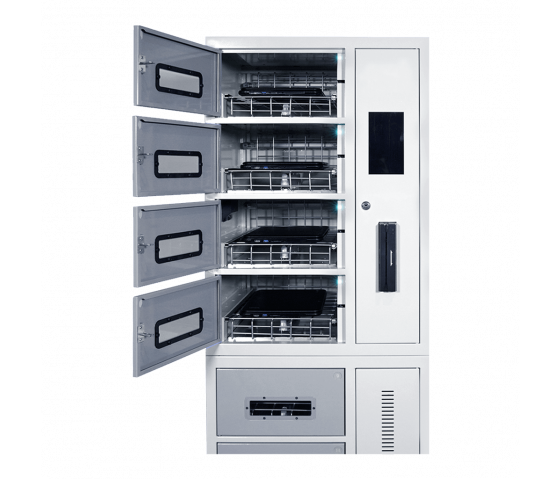 CSC-LOCKER-8 taquilla de desinfección y carga con 8 compartimentos