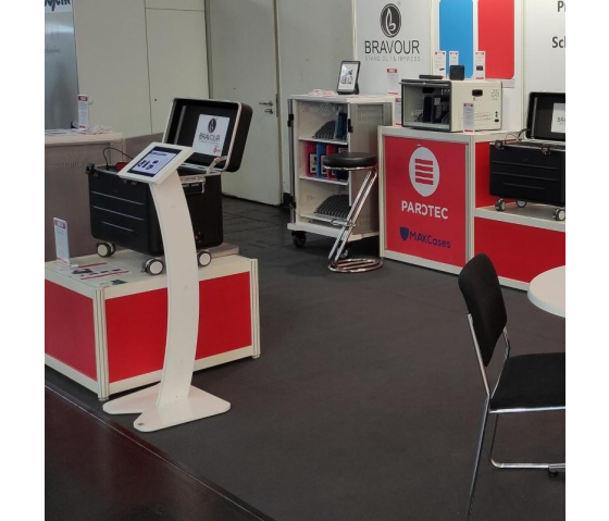 iPad vloerstandaard Fino Curved LED voor iPad Air/Pro 11 inch 2024 – wit