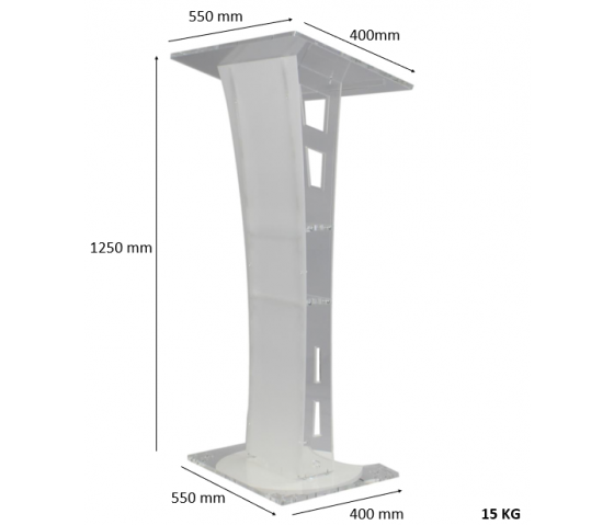 Berlioz Acrylic lectern - satin