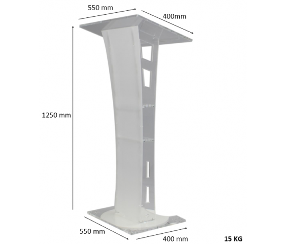 Atril en acrílico Berlioz - transparente