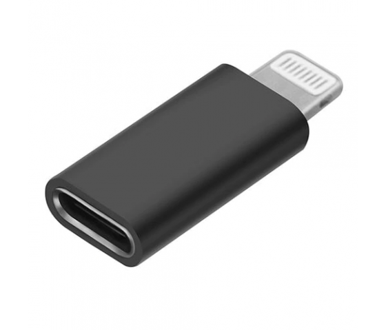 USB-C til Lightning-adapter/konverter - sort 