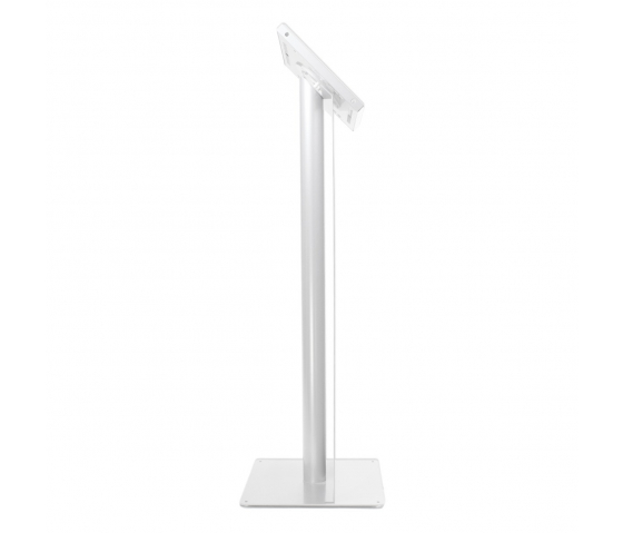 Tablet floor stand with display plate Securo M for 9-11 inch tablets - white