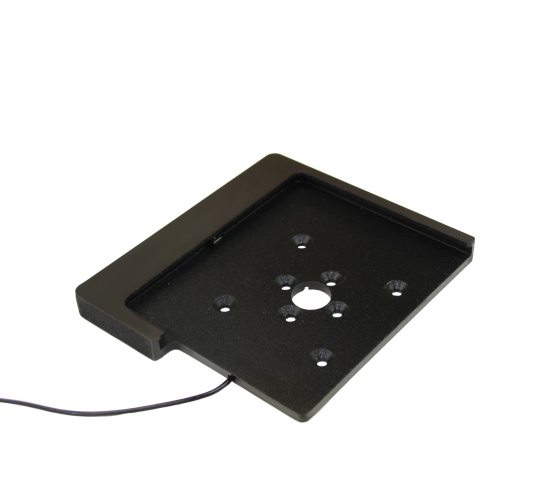 Domo Slide tablet wall holder flat with charging functionality for iPad Air 11 inch 2025 - black
