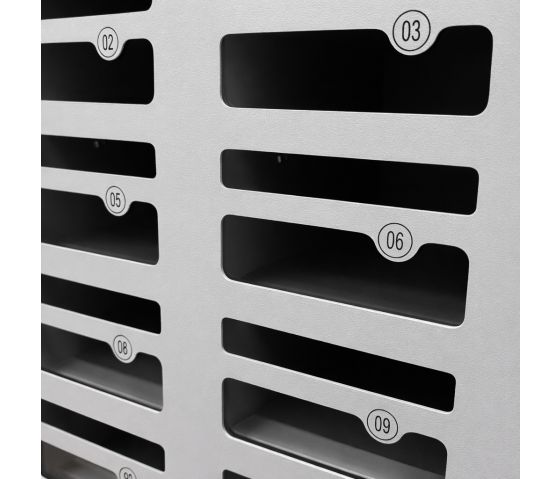 Metall-Handygarage Drop&Safe 36 mit Einwurfschlitz für 36 Handys