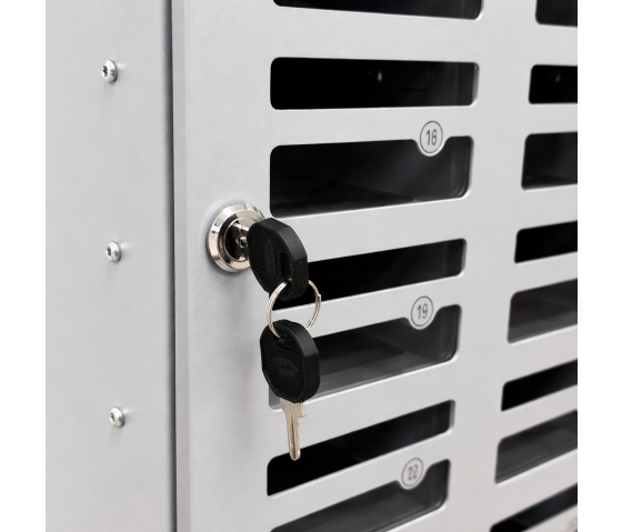 Metall-Handygarage Drop&Safe 36 mit Einwurfschlitz für 36 Handys