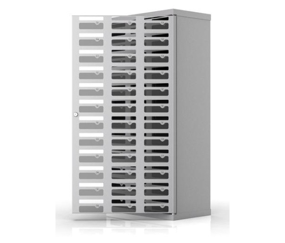 Metall-Handyschrank Drop&Safe 36 mit Einwurfschlitz für 36 Telefone