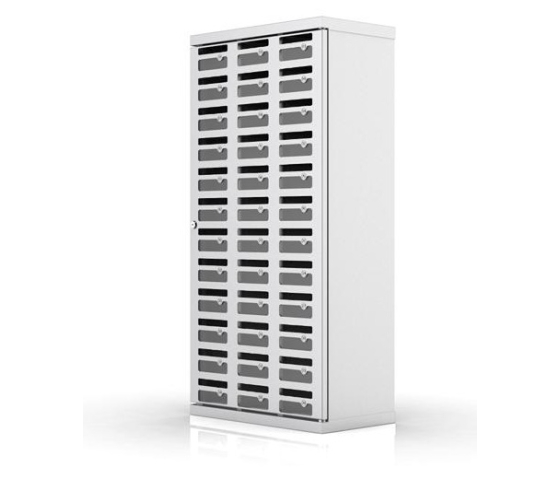 Metall-Handyschrank Drop&Safe 36 mit Einwurfschlitz für 36 Telefone