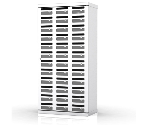 Metall-Handyschrank Drop&Safe 36 mit Einwurfschlitz für 36 Telefone