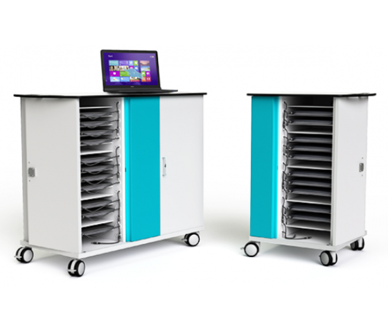 Laptop onView Charging trolley Zioxi CHRGT-LS-32-C-O3 for 32 laptops up to 16 inch - combination lock