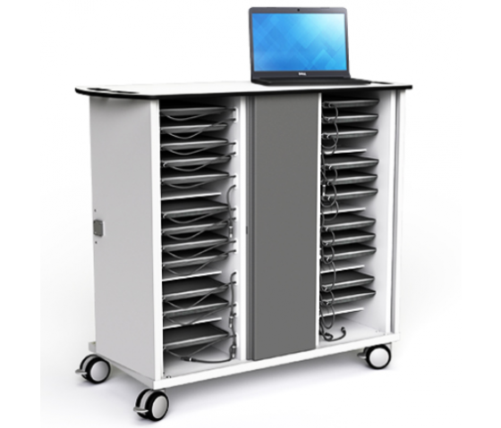 Chromebook onView charging trolley Zioxi CHRGT-CB-32-C-O3 for 32 Chromebooks up to 14 inch - combination lock