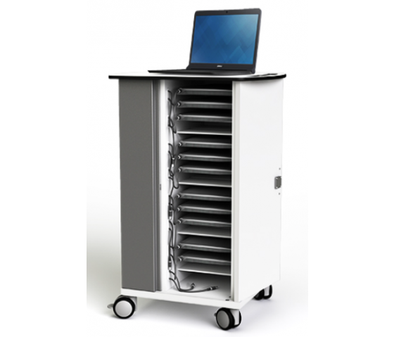 Chromebook onView charging trolley Zioxi CHRGT-CB-20-K-O3 for 20 Chromebooks up to 14 inch - key lock