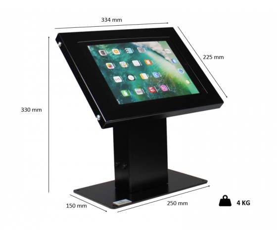 Chiosco Securo S for 7-8 inch tablets desk stand for 7-8 inch tablets - black