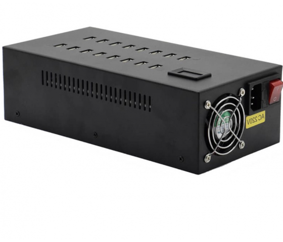 16 portar USB-A 12W laddningshubb för skrivbordet